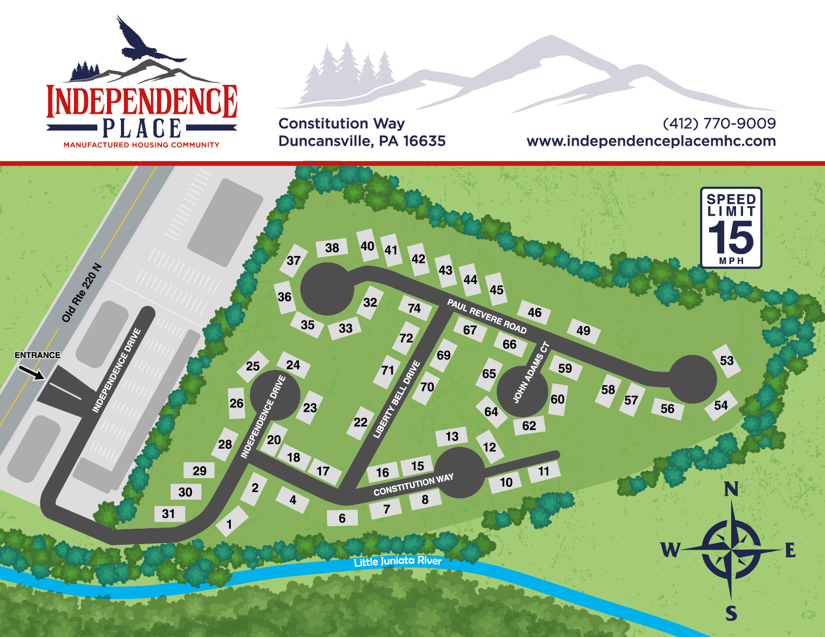 Independence Place Park Map Front Web 